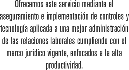 Descripción del servicio